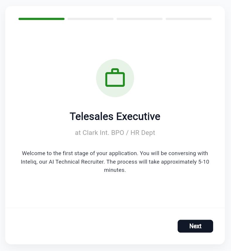 inteliQ Candidate Experience